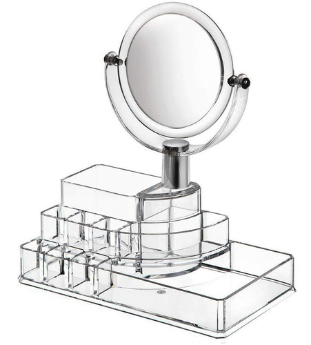 Organizador Cosmetiquero Acrilico Maquillaje+espejo Pequeño