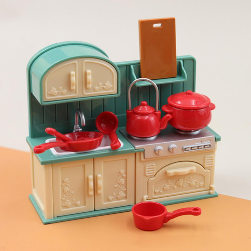 Juego De Cocina Para Casa De Muñecas, Juego De Simulación,