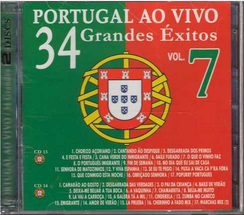 Cd - Portugal Ao Vivo Vol. 7 / 34 Grandes Exitos 2cd
