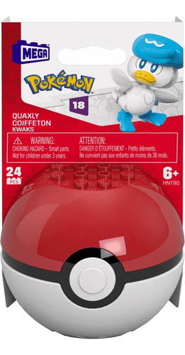 Mega Construx Pokemon Pokebola Quaxly 24 Pzs 