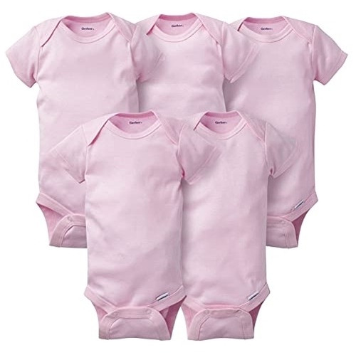 Ropa De Bebe Bodys Unisex Paquete De 5 Unidades Talla 0-3m