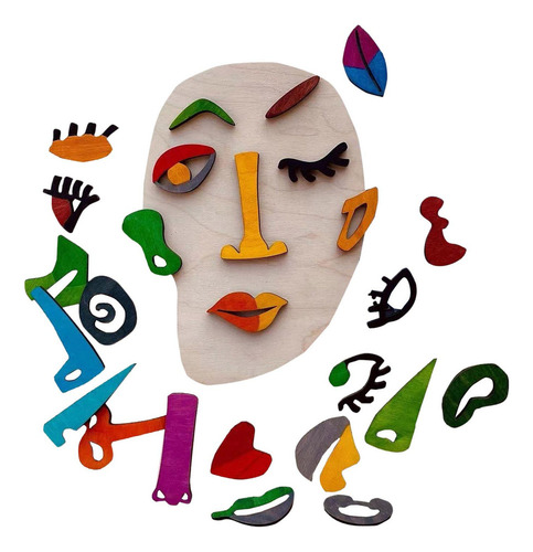 / Quebra-cabeça Montessori De Madeira Criativa Caule