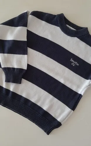 Sweater Benetton Niños Talle 4-5 Años De Hilo (Usado)