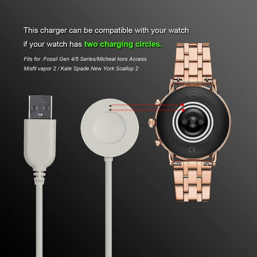 2pack Dock Charger Compatible Con Fossil Julianna, Gen 4 Exp