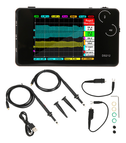 Osciloscopio Digital Portátil Ds212 Tamaño Bolsillo 2 Canale