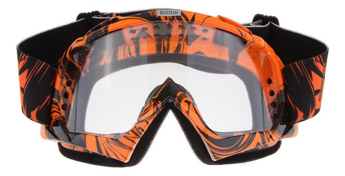 Guantes De Motocross Para Hombres Naranja-blanco