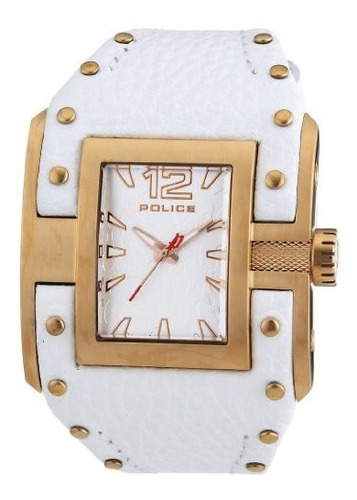 Reloj Pl-13401jsr /04 Avenger Rose Gold Ip De Cuero Blanco
