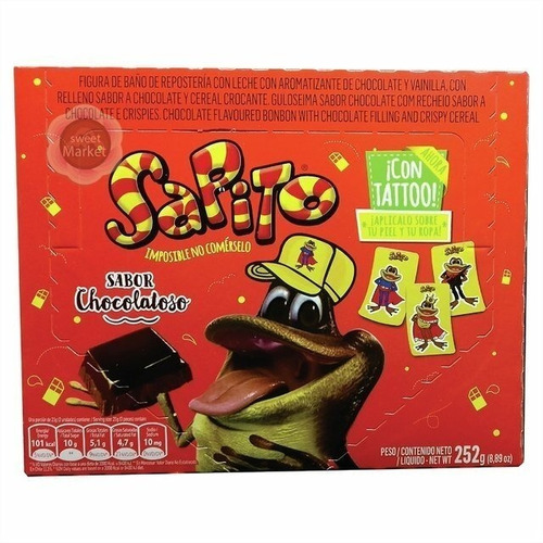 Sapito De Chocolate  X 24u- Sweet Market