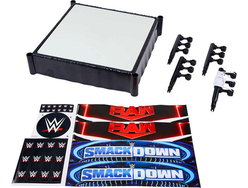 Mattel Wwe Superstar Ring Juego Con Estera Cargada De Resort