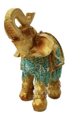 Elefante Vestido (feng-shui) - Diseño De Buda Joven - 13cm