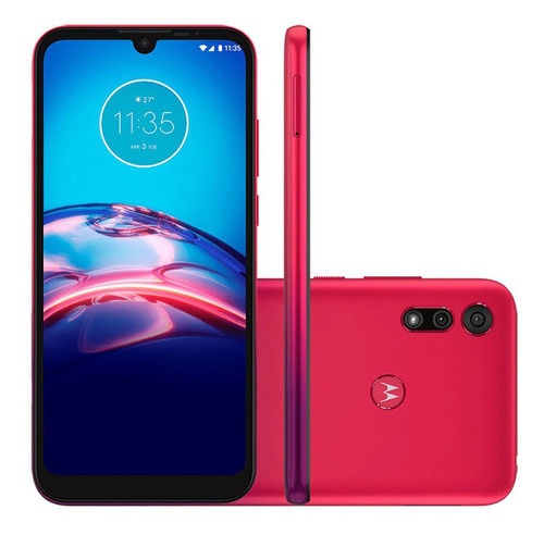 Smartphone Motorola Moto E6s 64gb 4gb Câmera Dupla Vermelho