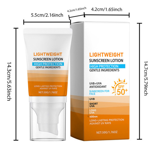 Una Crema De Protección Solar Ligera Con Una Fuerte Protecci