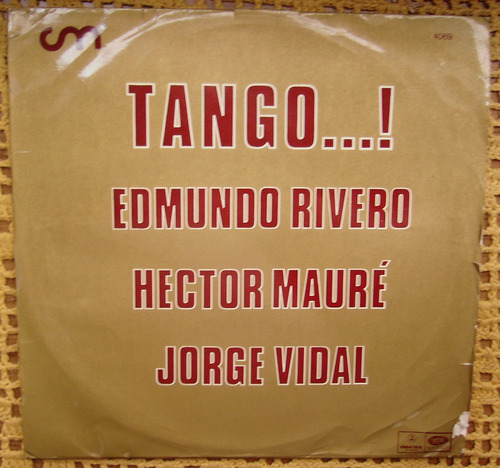 Edmundo Rivero Hector Maure Jorge Vidal / Tango - Lp Vinilo