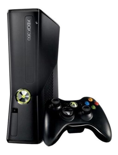 Microsoft Xbox 360 Slim 4gb Preto Bom - Excelente (Recondicionado)