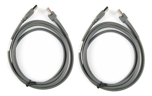 E-simpo 2 Cables Ls Usb A Rj45 De 7 Pies 2 Mtr Cba-u01-s07z.