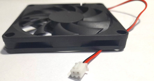 Turbina Fan Cooler Buje 8x8x1 Cm 2 Pines 11 Paletas Negro