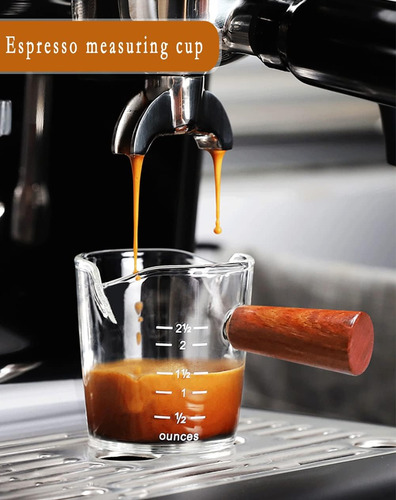 Vasos De Chupito De Café Expreso De 2.5 Oz Con Boquilla Dobl