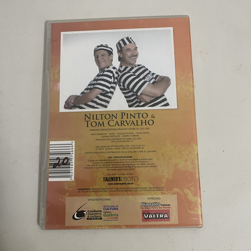 Dvd Dvd Coisa De Louco Show Ao Viv Nilton Pinto & Tom (Usado)
