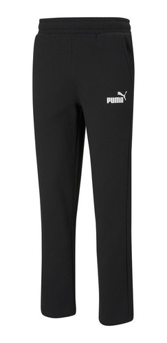 Pantalon Buzo Puma Essentials Logo Fl Op Negro Hombre