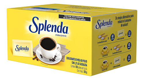 Edulcorante Splenda En Polvo 700 Sobres