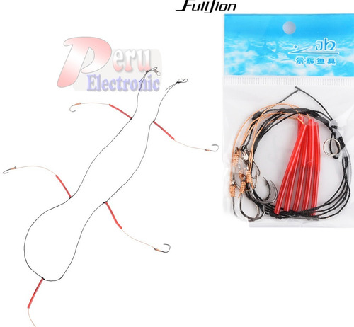 Anzuelos Pesca Trolling X3 Señuelos Multifilamento Lider