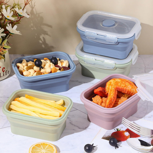 Mifoci 6 Recipientes De Silicona Para Alimentos De 11.8 Oz C