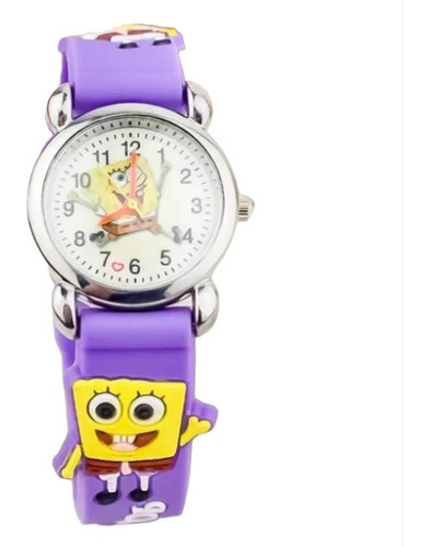 Reloj Bob Esponja Reloj Led Niños Regalo Lavanda