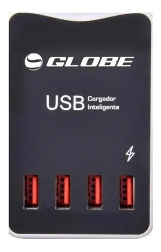 Cargador Usb Inteligente 4 Puertos Globe Modelo Gl-suc4040 