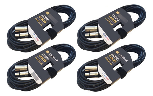 4 Cables De Microfono Superlux De 10 Mt  Abregoaudio