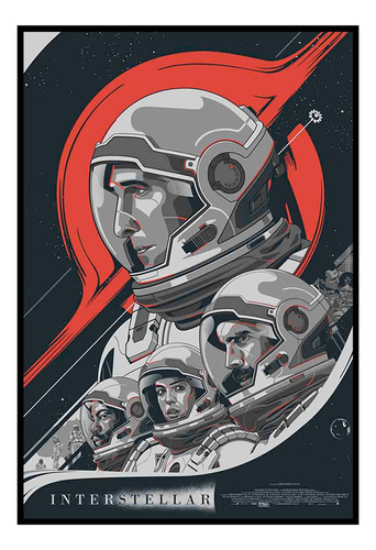 Cuadro Poster Premium 33x48cm Ilustracion Interstellar