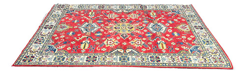 Alfombra Afgana Kazak Original Hecha A Mano 2.90 X 2.00 