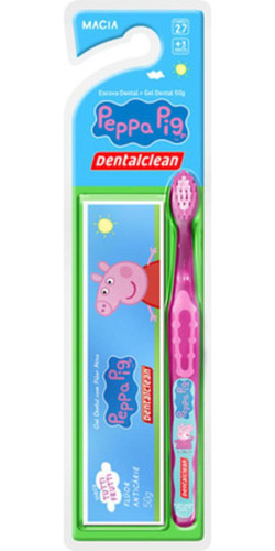 Escova Dental Dentalclean Infantil Peppa 27 + Gel Dental