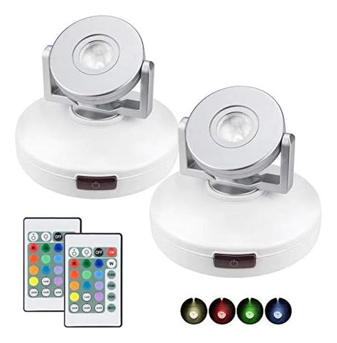 Focos Led Inalámbricos Luz De Acento Control Remoto, F...