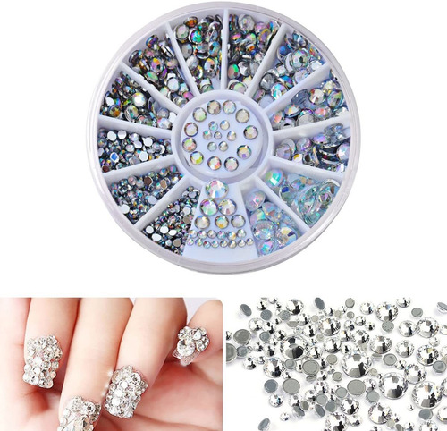 Biutee 10 Ruedas Nail Art Decoración Accesorios Rhinestones