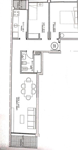 Imagen 10 de 11 de Apartamento 2 Dormitorios, Balcón, Terraza Lavadero, Centro.