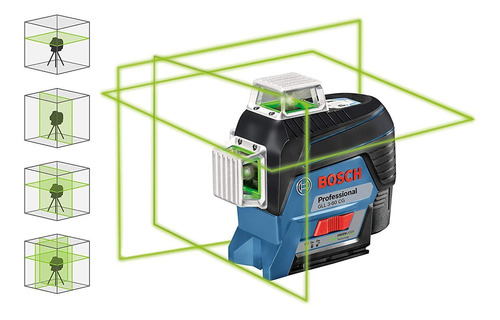 Nivel Laser De Lineas 360º Verde Gll3-80cg Bosch - Kirkor