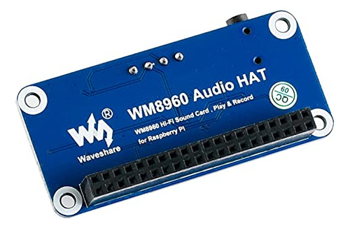 Módulo De Audio Hat Wm8960 Para Raspberry Pi 4b/3b+/3b/2b/b+