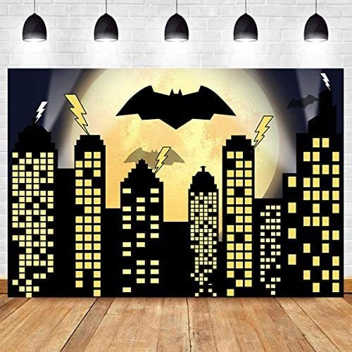 Telón De Fondo Yongqian Batman 5x3ft De Vinilo -negro