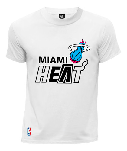 Camiseta Fanatico Basketball  Letras Nba Miami Heat