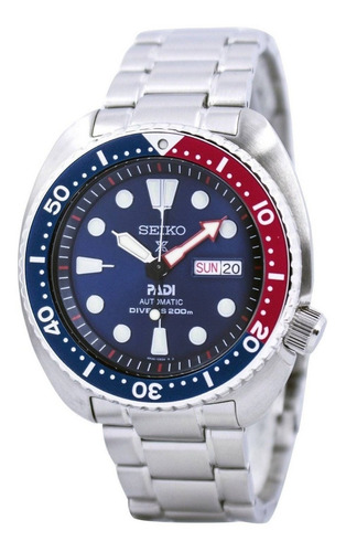 Relógio Seiko Srpa21 Prospex Turtle Diver Automatico Pepsi