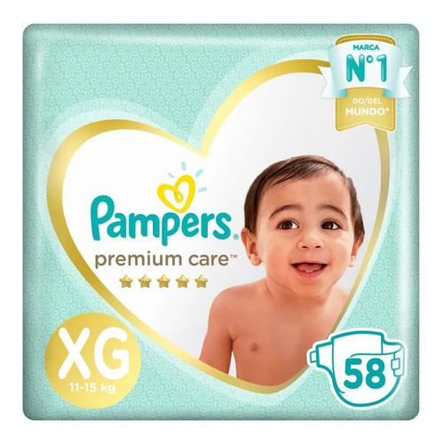 Pampers Premium Care M / G / Xg / Xxg Mes Consumo X 1unid