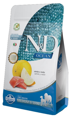 N&d Ocean Grain Free Adulto Mediano Y Grande 10,1 Kg + 2,5kg