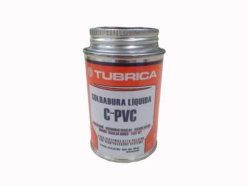 Pega Soldadura Cemento Liquida Cpvc 1/32 Gal Tubrica