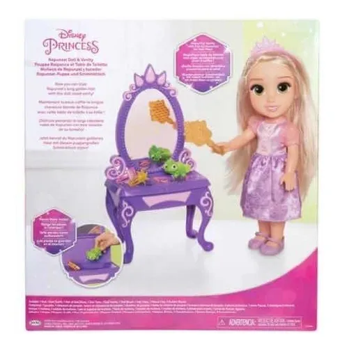 Disney Princesa Rapunzel Con Tocador