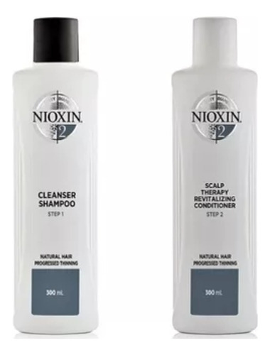 Shampoo + Acondicionador N° 2 Nioxin De Tratamiento Capilar