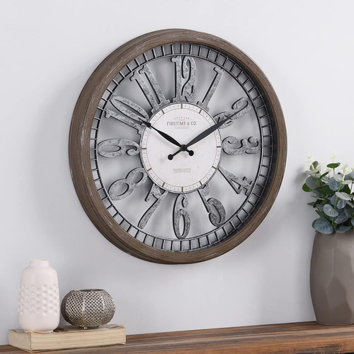 Reloj Whitmore, Plástico, Estilo Rústico Y Rústico, 20 X 2 X