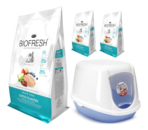 Biofresh Super Premium Gato Filhote 4,5kg Con Baño Sanitario