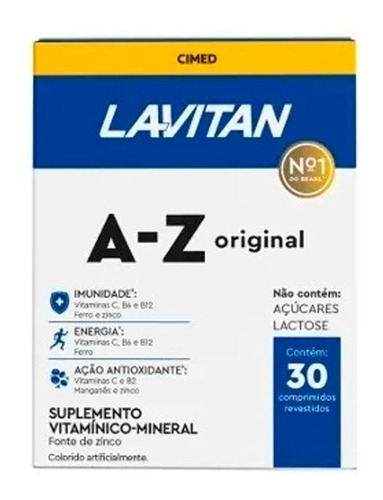  Multivitaminico Lavitan Original - 30 Capsulas - Cimed