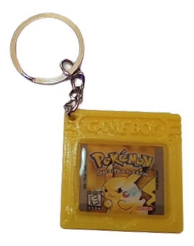 Pokemon Amarillo Llavero Gameboy