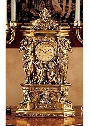 Reloj Toscano Château Chambord De Diseño En Oro Falso